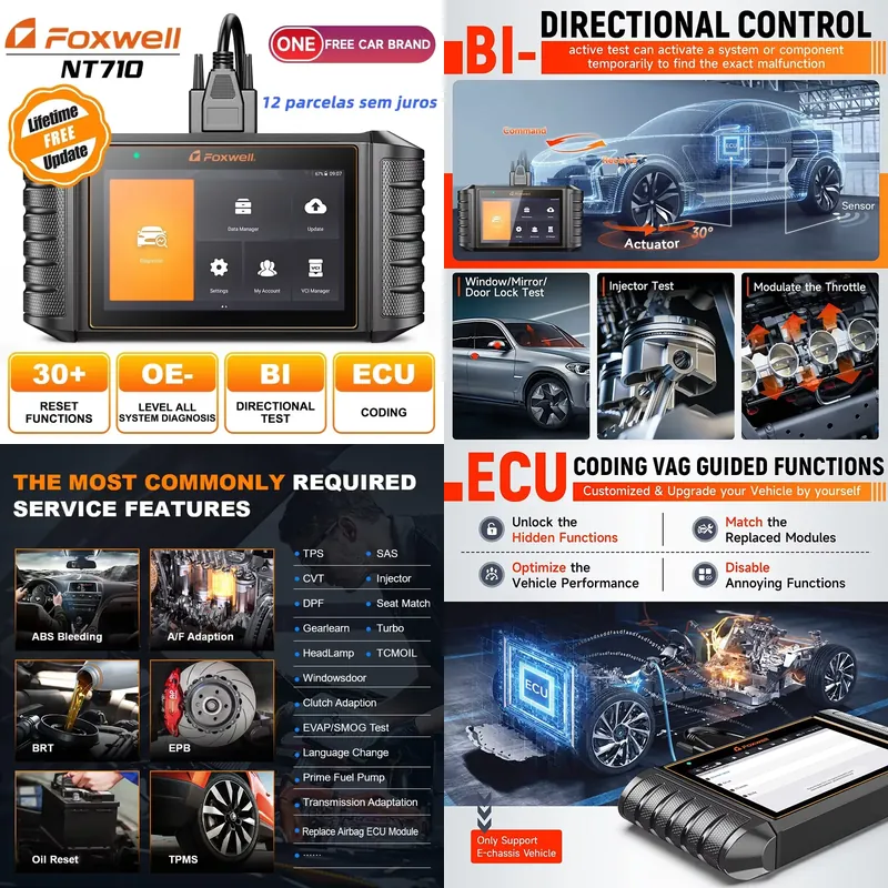 Car Diagnostic Tool - FOXWELL NT710 Outils de diagnostic automobile